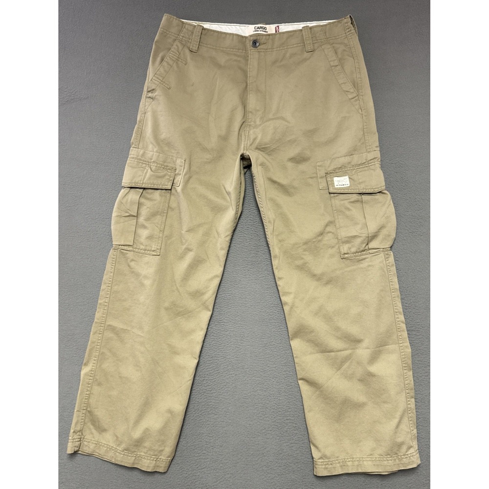 Levis Loose Straight Cargo Pants Y2K Baggy Relaxed Workwear Utility 38x32 /38x30
